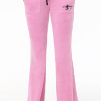 Sweetheart Cotton Velour Track Pants - Juicy Couture