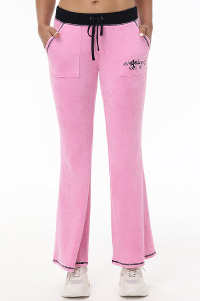 Sweetheart Cotton Velour Track Pants - Juicy Couture