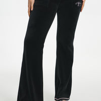 Sweetheart Cotton Velour Track Pants - Juicy Couture