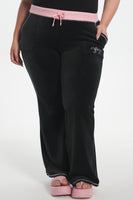 Plus-Size Sweetheart Cotton Velour Track Pants - Juicy Couture