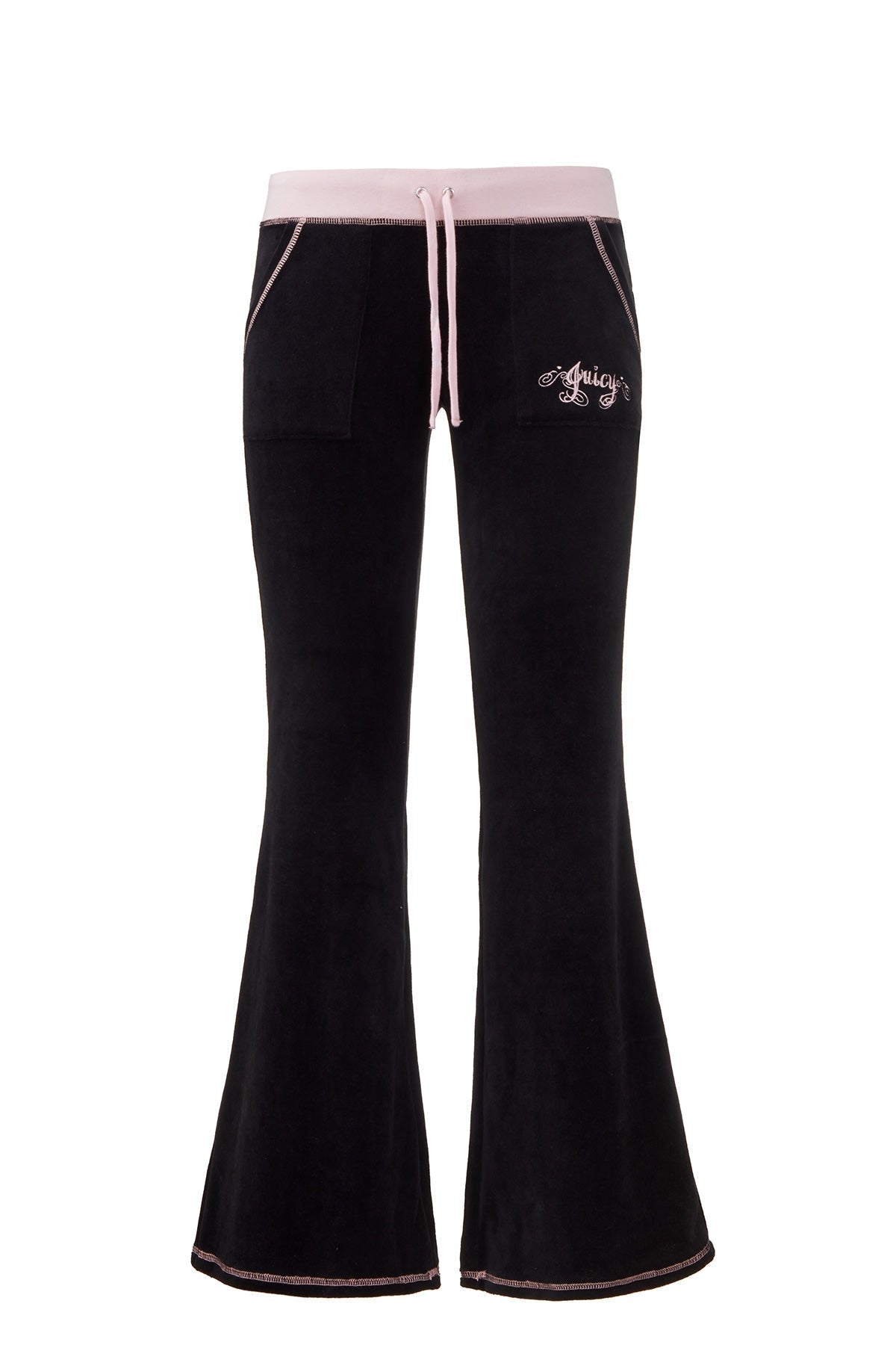 Sweetheart Cotton Velour Track Pants - Juicy Couture