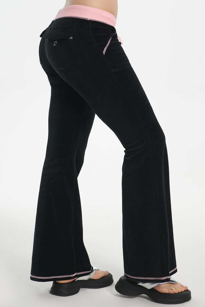Sweetheart Cotton Velour Track Pants - Juicy Couture