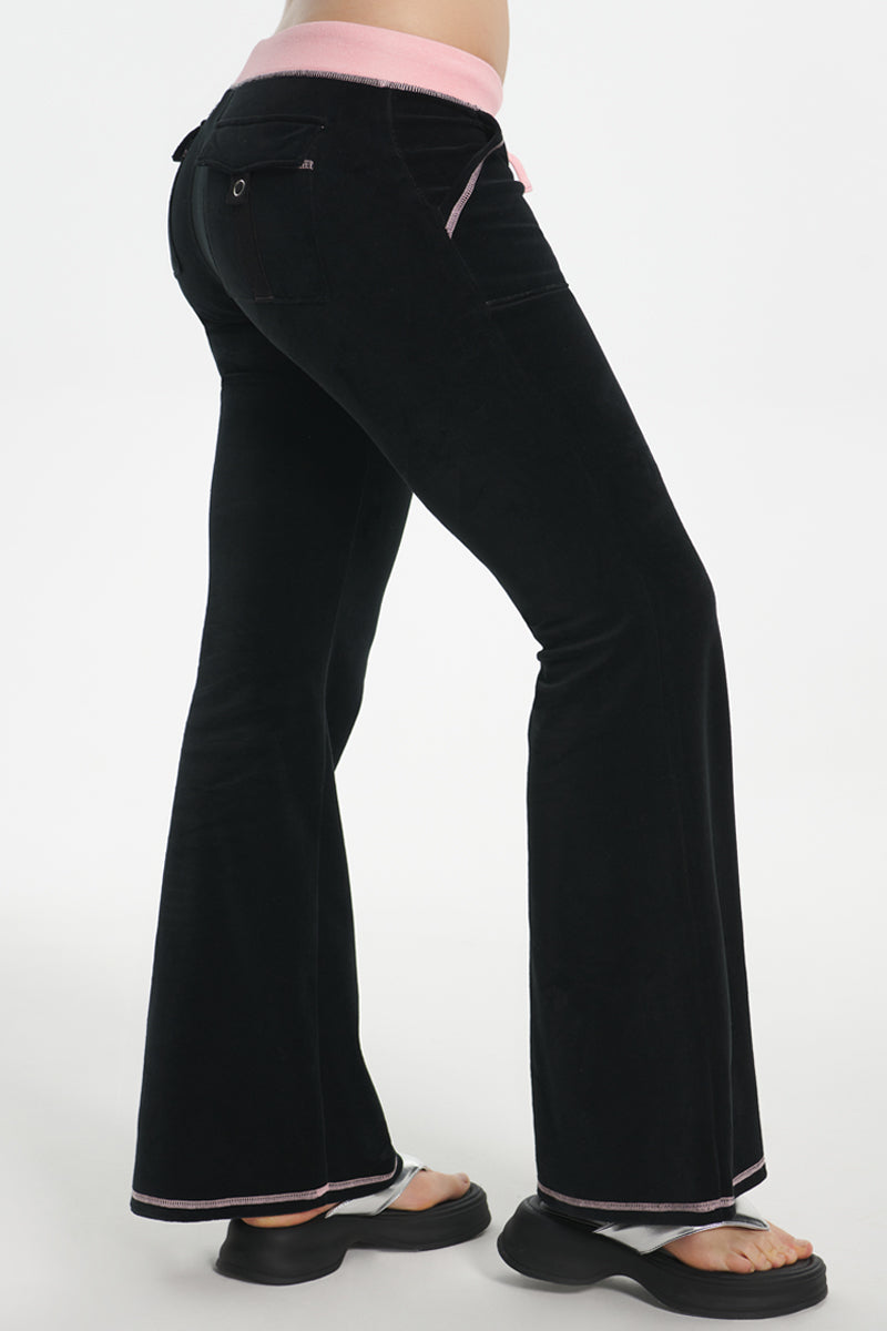 Sweetheart Cotton Velour Track Pants