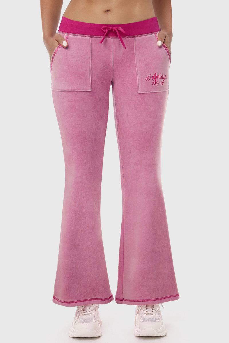 Sweetheart Cotton Velour Track Pants