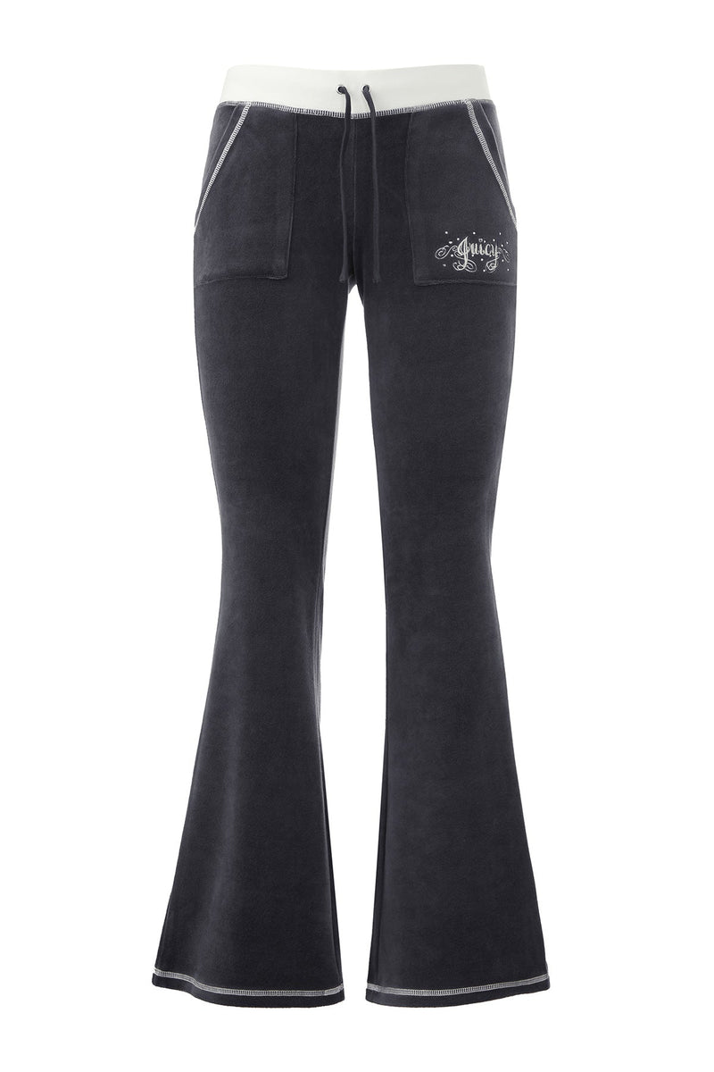 Sweetheart Cotton Velour Track Pants