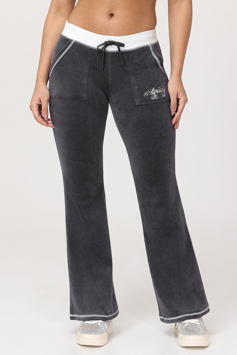 Sweetheart Cotton Velour Track Pants