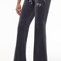 Sweetheart Cotton Velour Track Pants - Juicy Couture