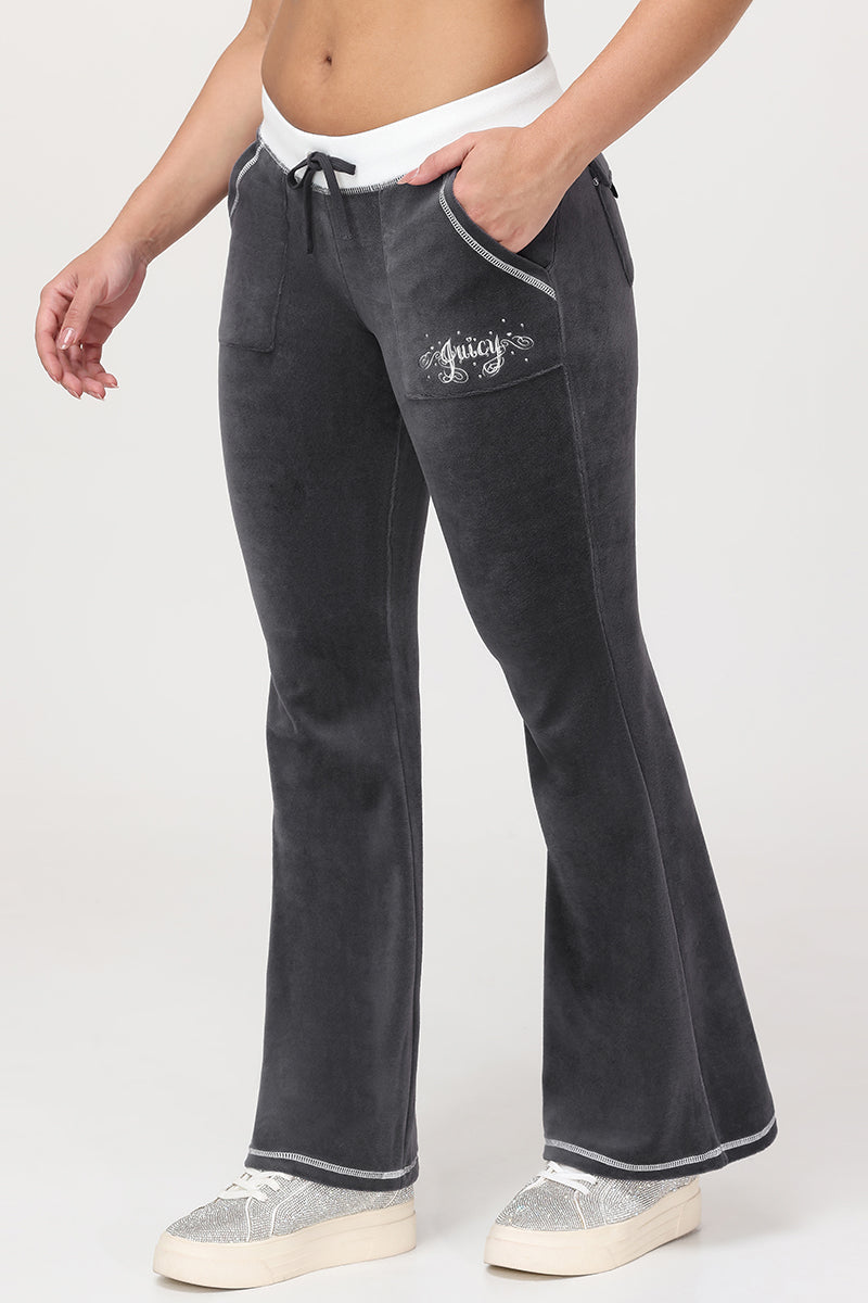 Sweetheart Cotton Velour Track Pants
