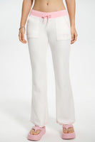 Sweetheart Cotton Velour Track Pants - Juicy Couture