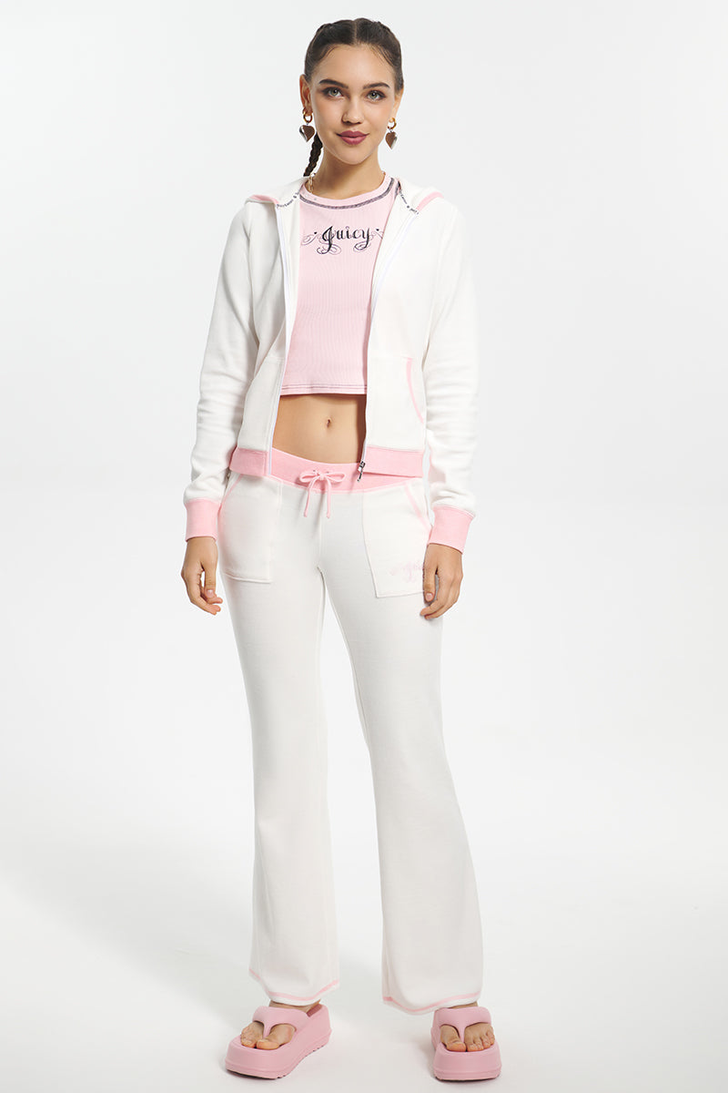 Sweetheart Cotton Velour Track Pants - Juicy Couture