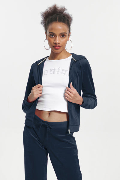 Classic Cotton Velour Hoodie - Juicy Couture