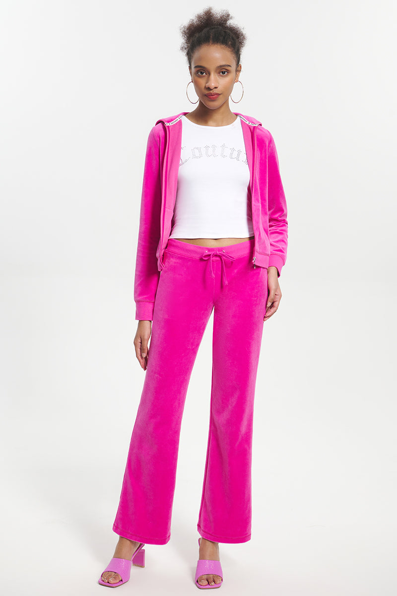 Classic Cotton Velour Track Pants - Juicy Couture