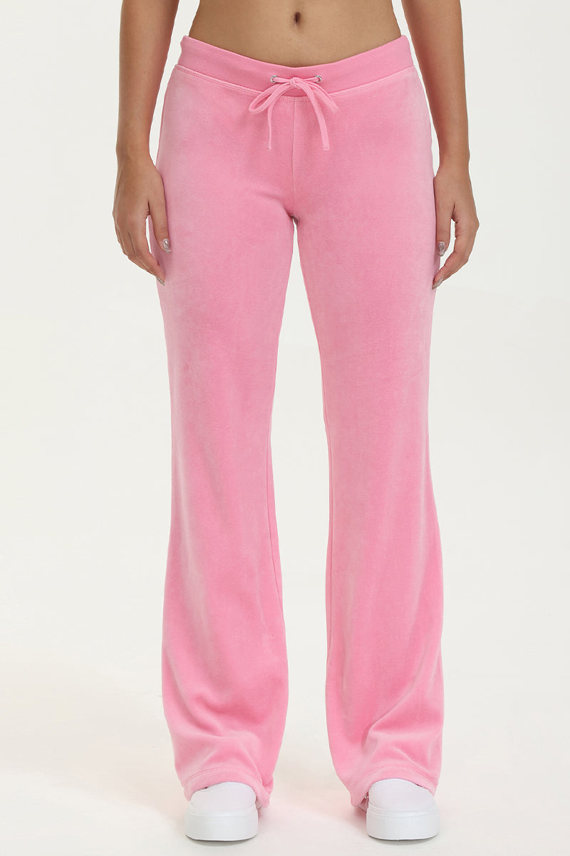 Classic Cotton Velour Track Pants - Juicy Couture