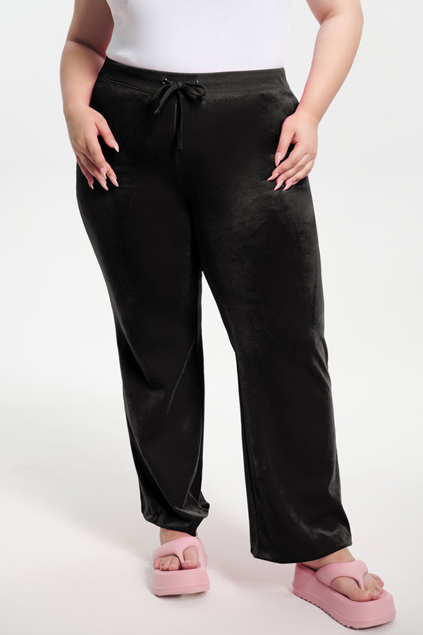 Plus-Size Classic Cotton Velour Track Pants - Juicy Couture