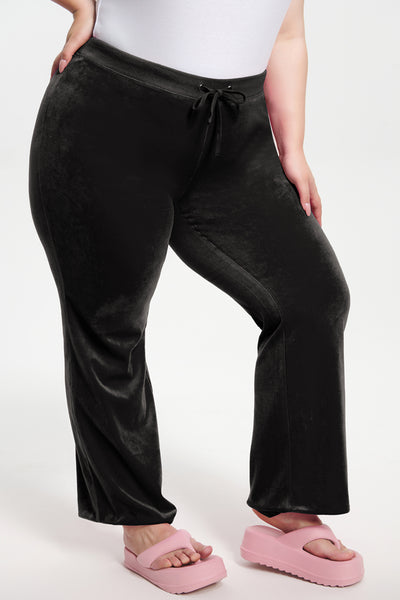 Plus-Size Classic Cotton Velour Track Pants - Juicy Couture