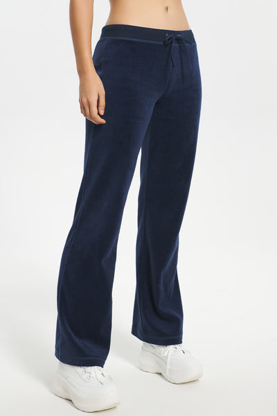 Classic Cotton Velour Track Pants - Juicy Couture