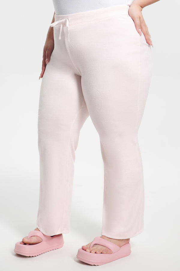 Plus-Size Classic Cotton Velour Track Pants - Juicy Couture