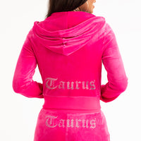 Taurus Big Bling Velour Hoodie