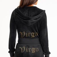 Virgo Big Bling Velour Hoodie