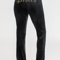 Pisces Big Bling Velour Track Pants