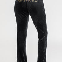 Taurus Big Bling Velour Track Pants