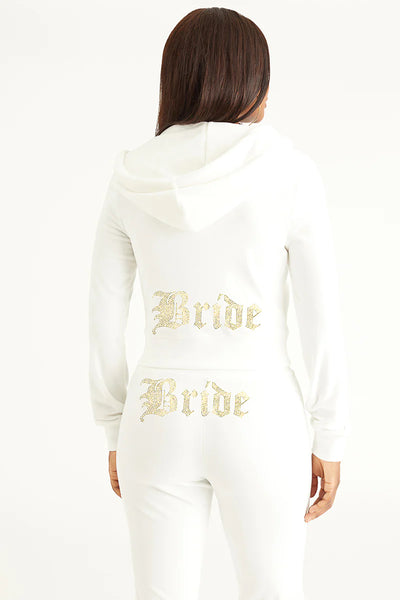 Bride Big Bling Velour Hoodie - Juicy Couture