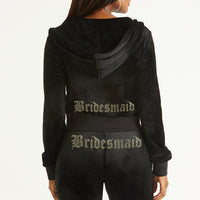 Bridesmaid Big Bling Velour Hoodie - Juicy Couture