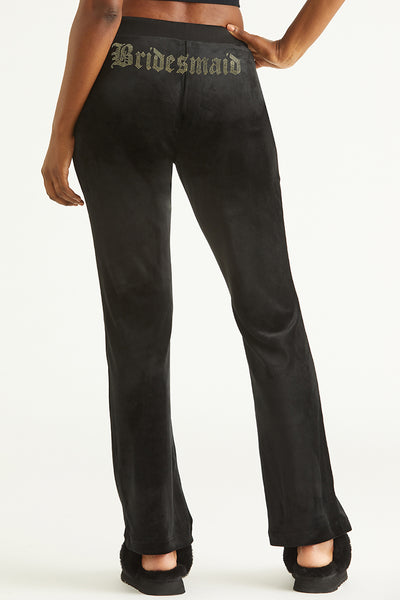 Bridesmaid Big Bling Velour Track Pants - Juicy Couture