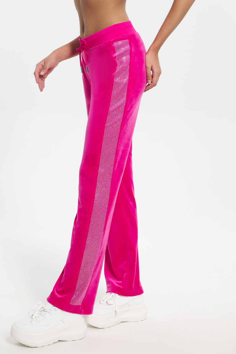 Ombre Bling Velour Track Pants