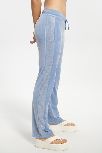 Ombre Bling Velour Track Pants - Juicy Couture