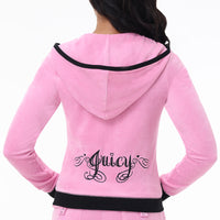 Sweetheart Cotton Velour Hoodie - Juicy Couture