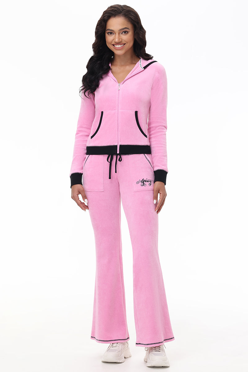 Sweetheart Cotton Velour Hoodie - Juicy Couture