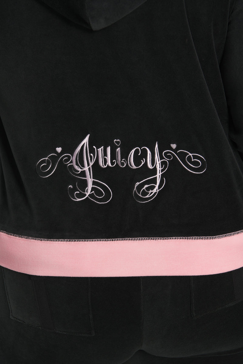 Sweetheart Cotton Velour Hoodie
