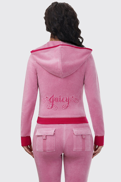 Sweetheart Cotton Velour Hoodie