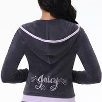 Sweetheart Cotton Velour Hoodie - Juicy Couture