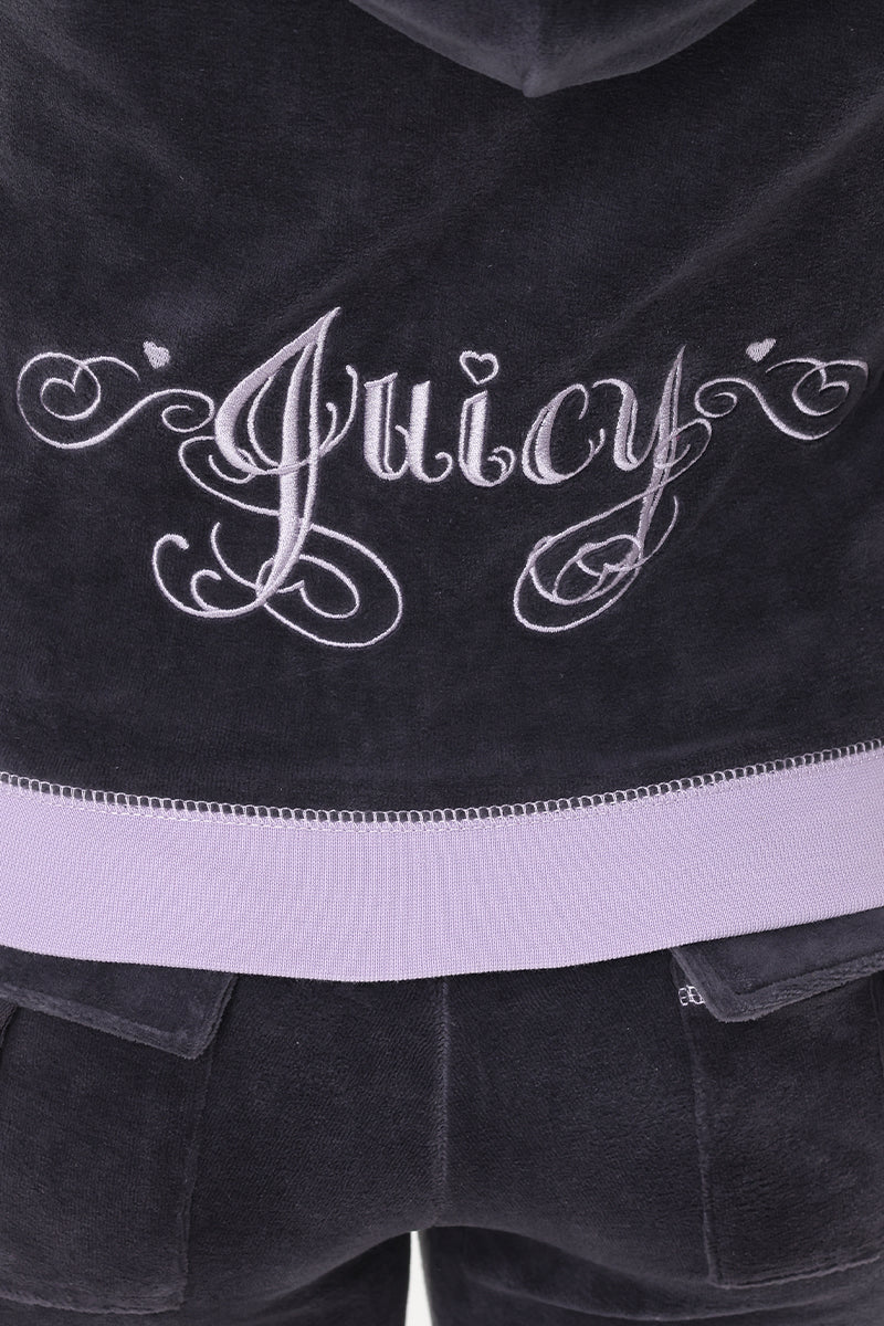 Sweetheart Cotton Velour Hoodie - Juicy Couture