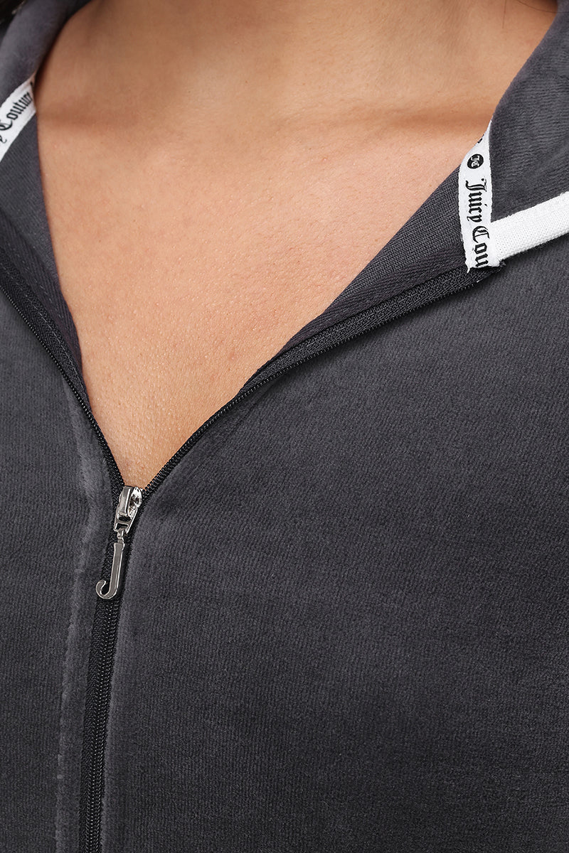 Sweetheart Cotton Velour Hoodie