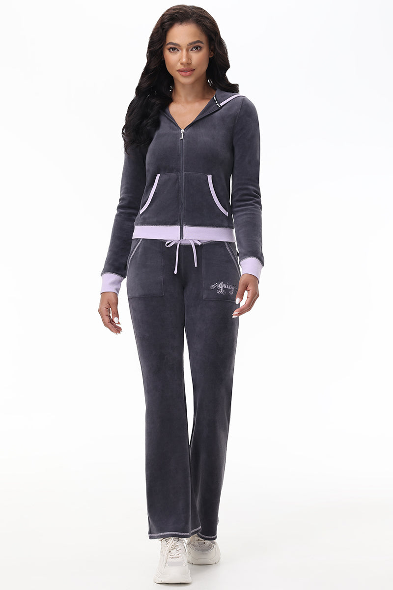 Sweetheart Cotton Velour Hoodie - Juicy Couture