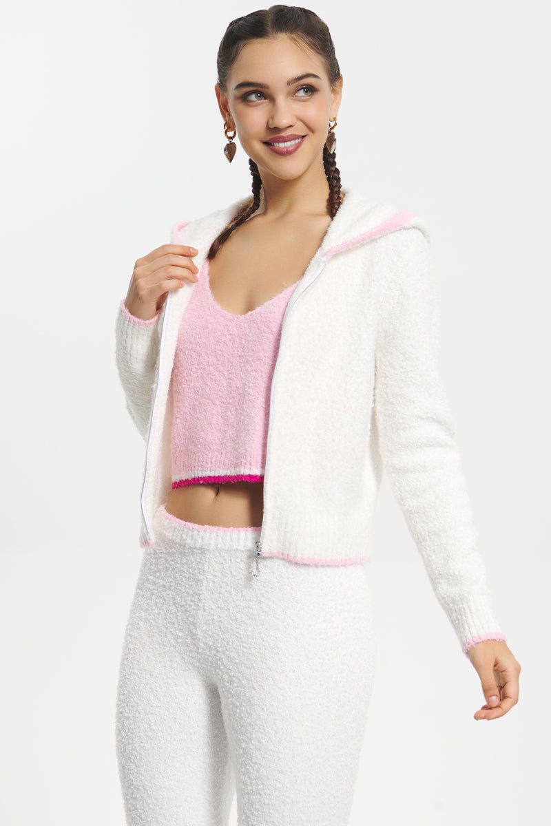 Boucle Sweater Hoodie - Juicy Couture