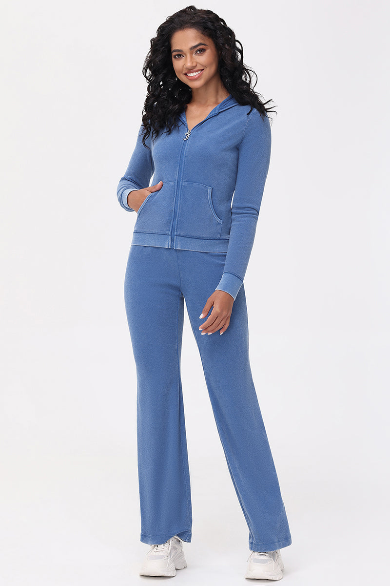 Big Bling Towel Terry Zip Hoodie