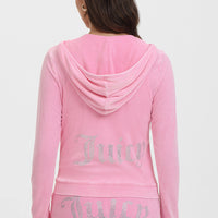 Big Bling Towel Terry Zip Hoodie - Juicy Couture