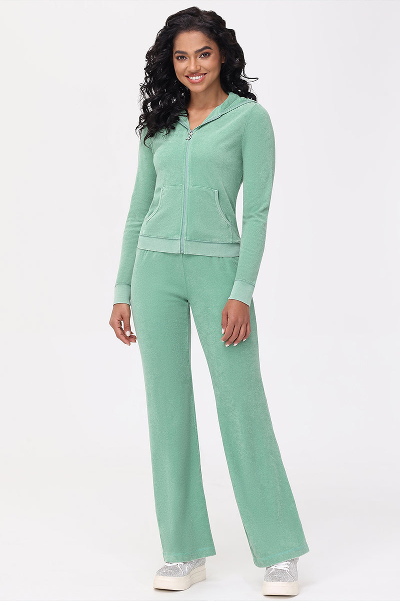 Big Bling Towel Terry Zip Hoodie