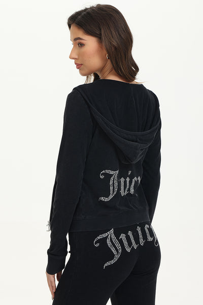 Big Bling Towel Terry Zip Hoodie - Juicy Couture