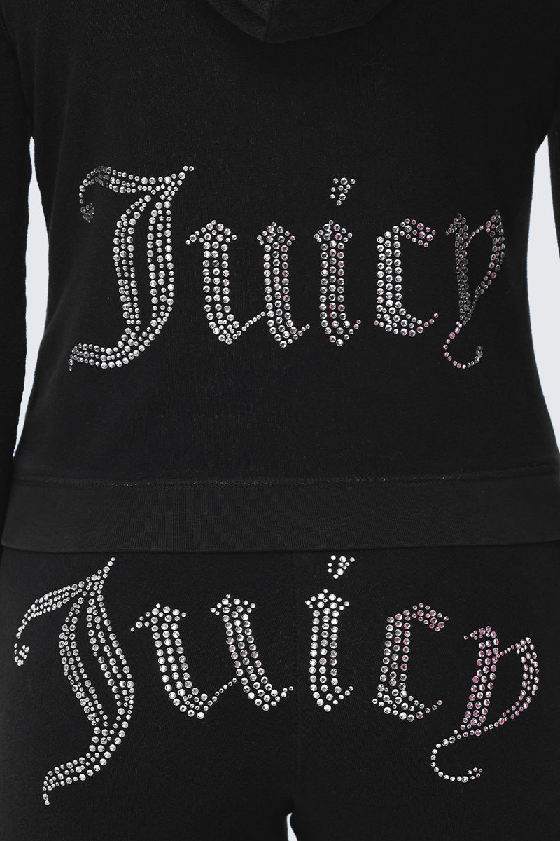 Big Bling Towel Terry Zip Hoodie - Juicy Couture