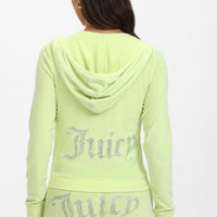 Big Bling Towel Terry Zip Hoodie - Juicy Couture