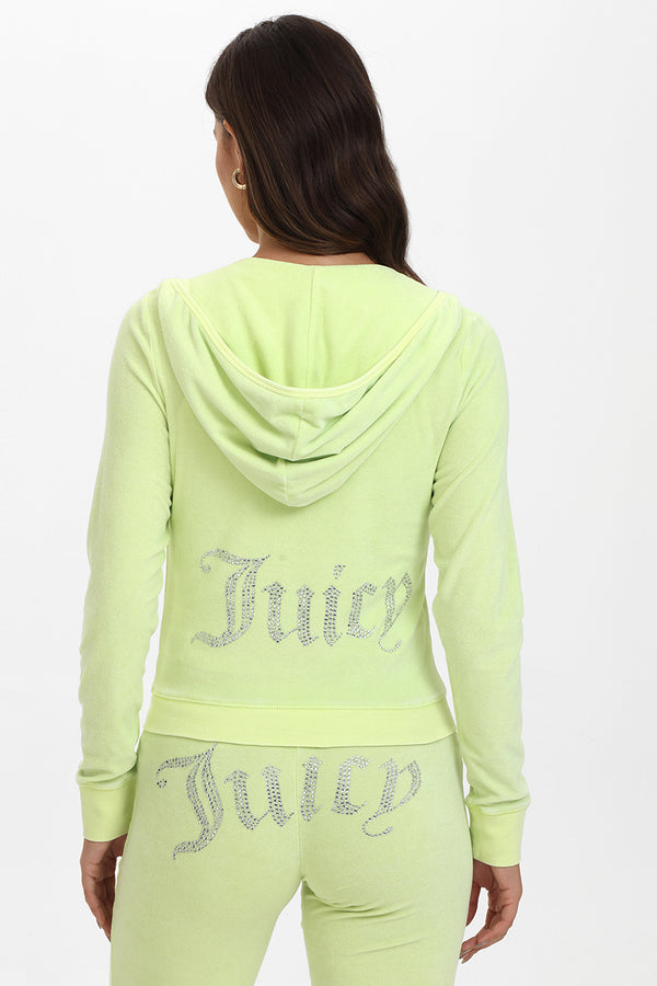 Big Bling Towel Terry Zip Hoodie - Juicy Couture