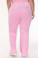 Plus-Size Big Bling Towel Terry Track Pants - Juicy Couture