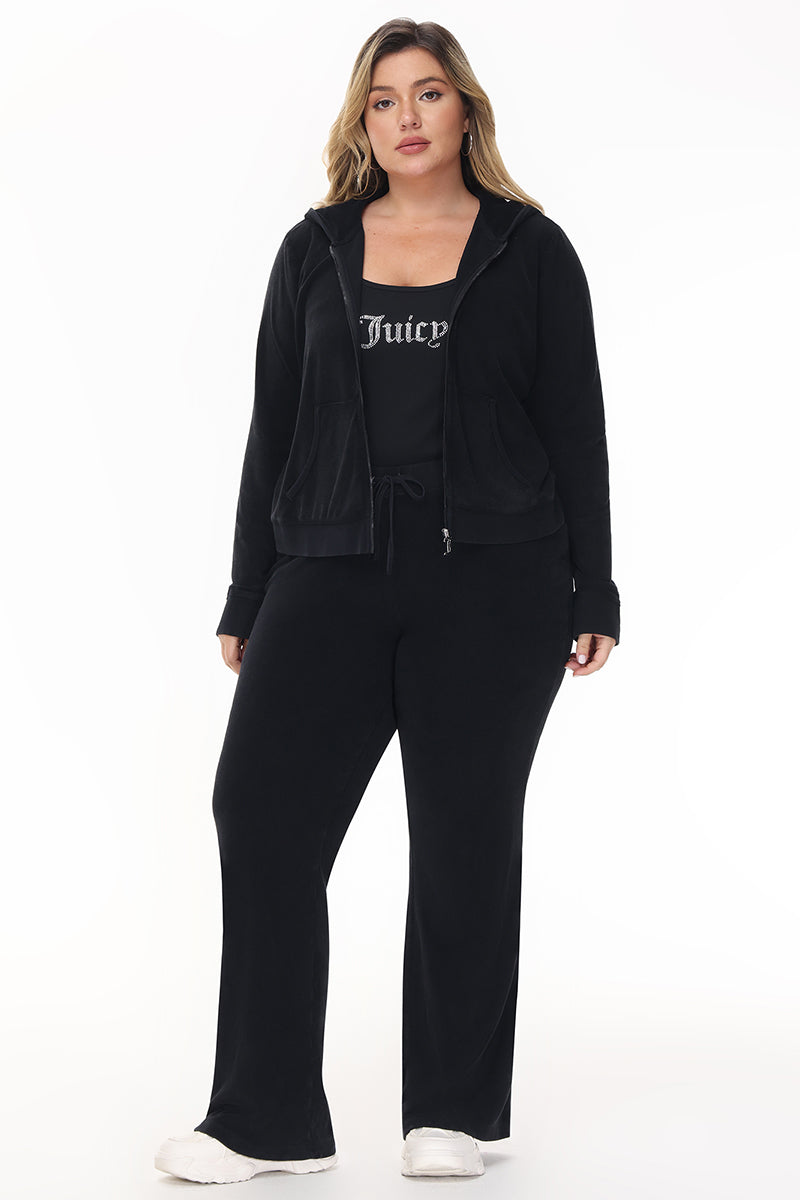 Plus-Size Big Bling Towel Terry Track Pants - Juicy Couture