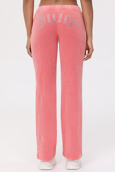 Big Bling Towel Terry Track Pants - Juicy Couture