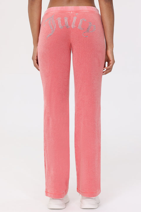 Big Bling Towel Terry Track Pants - Juicy Couture